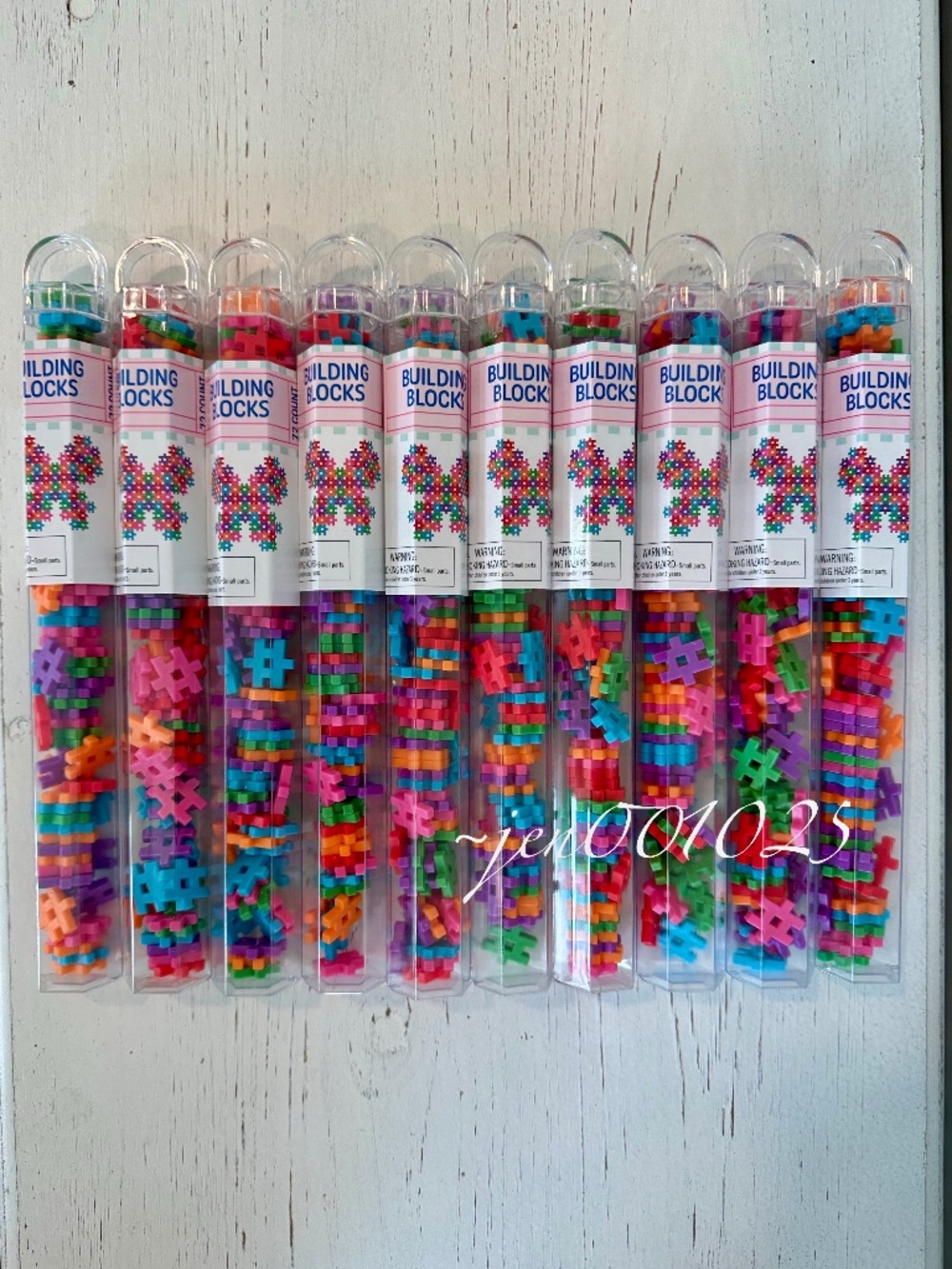 10 Sets Target Hashtag Building Blocks Multicolor